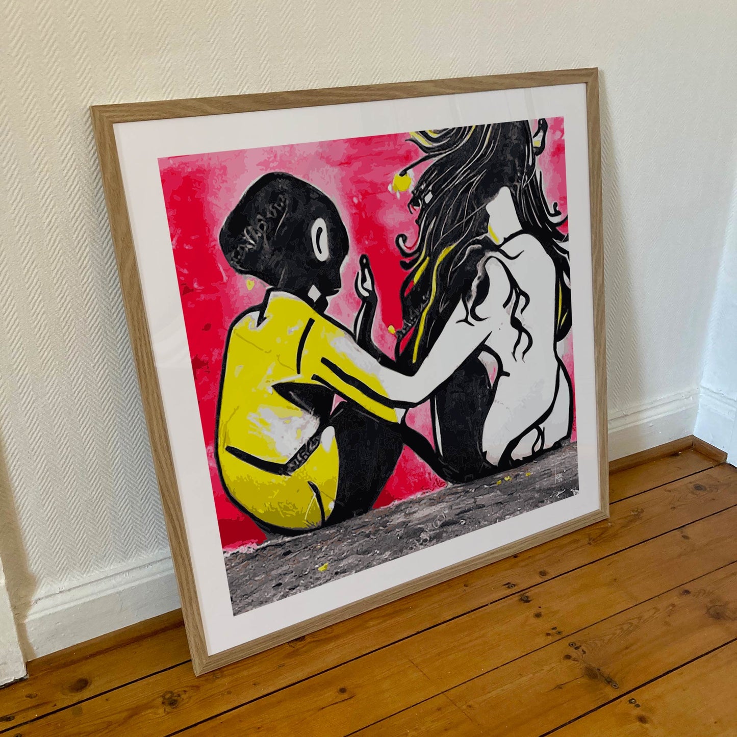 Peinture contemporaine Initiation art mural abstrait et figuratif stylisé