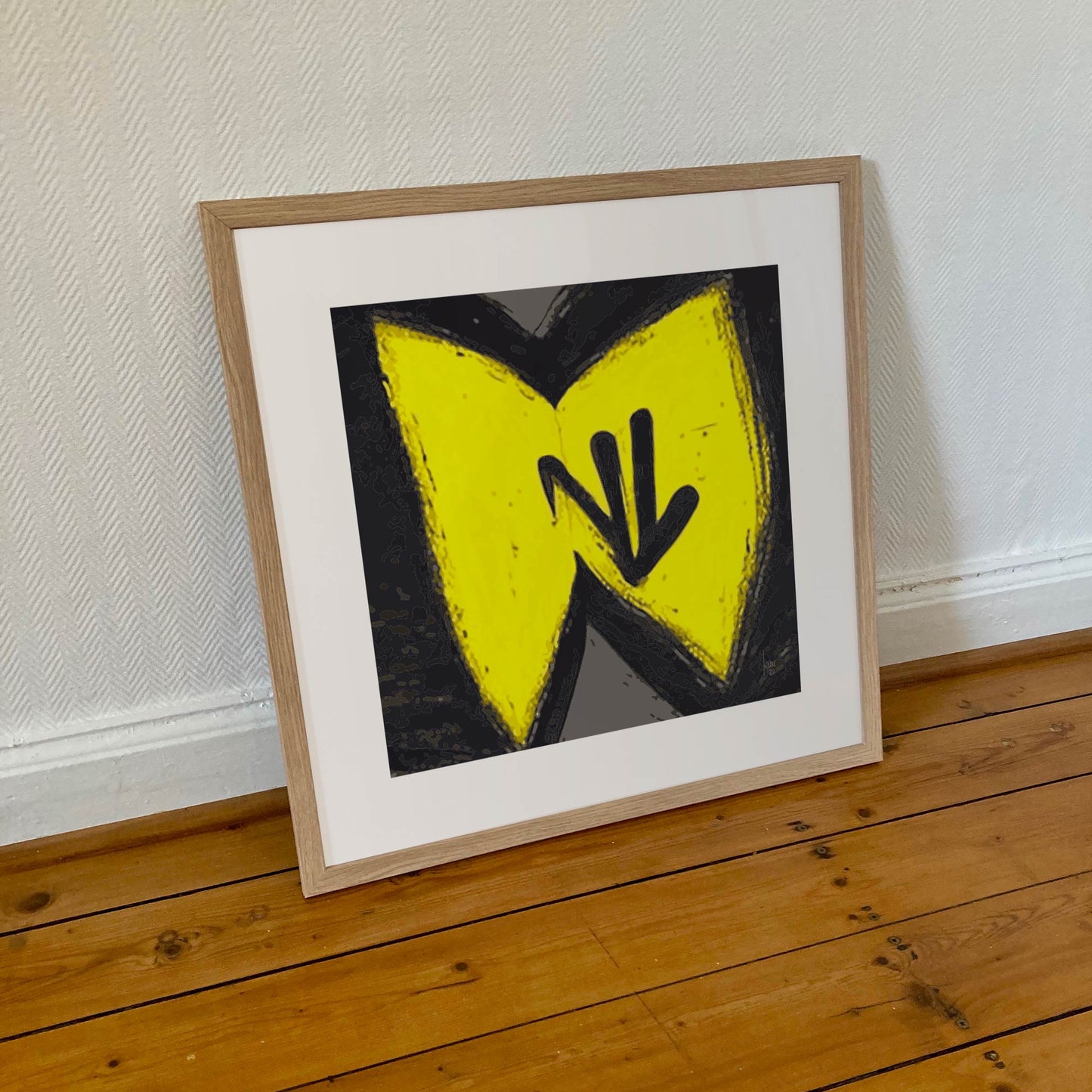 Lectures, tirage contemporain encadré au format 50x50 cm.