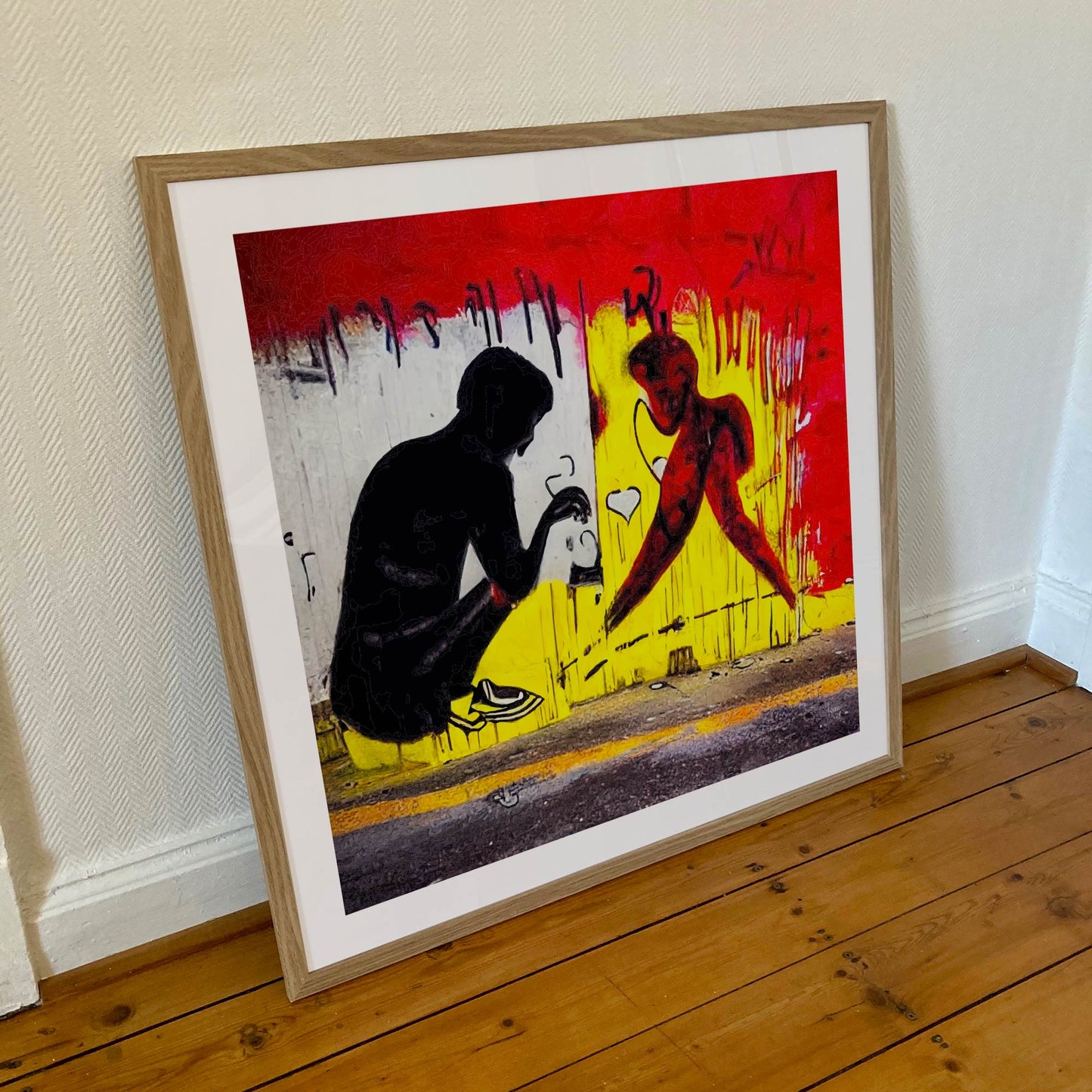 Lueur, tirage encadré d'art contemporain, format 70x70 cm, disponible à l'achat en ligne.