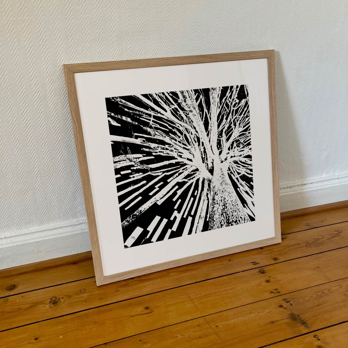 Œuvre numérique "Tree" disponible en tirages d'art abstrait haut de gamme, en plusieurs formats et finitions sur limonadebleue.com.