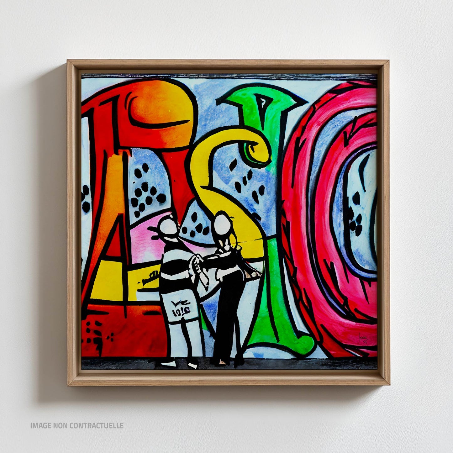 Tirage d’art premium sur caisse américaines de "Géants" format 110x110cm