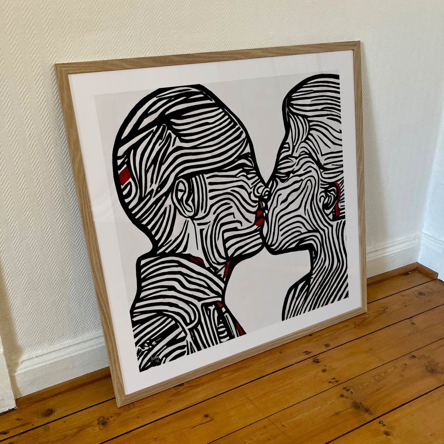 tirage d'art de l'œuvre "Ondes" sur papier Hahnemühle.