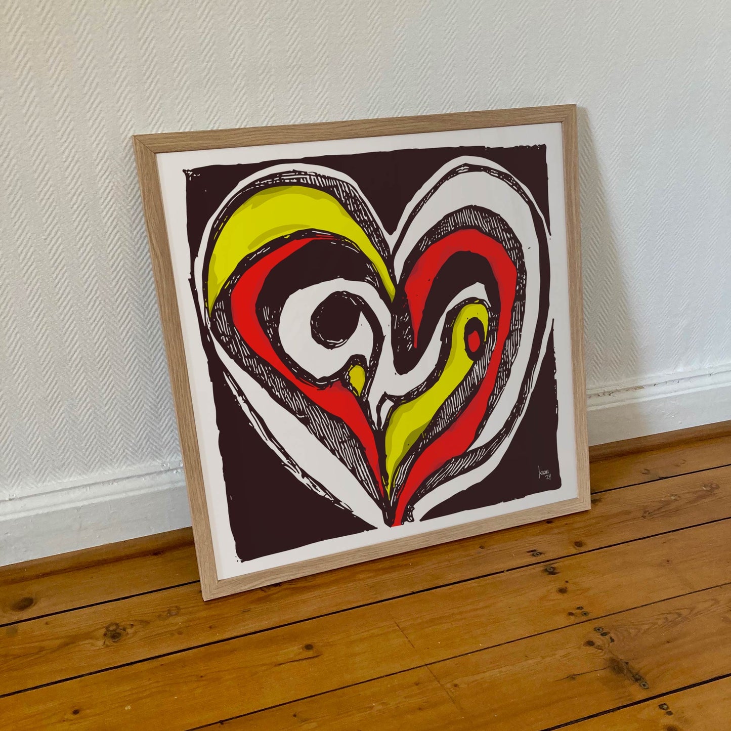 Œuvre numérique "Croissance" disponible en tirages d'art grand format, impression haut de gamme, différentes finitions.