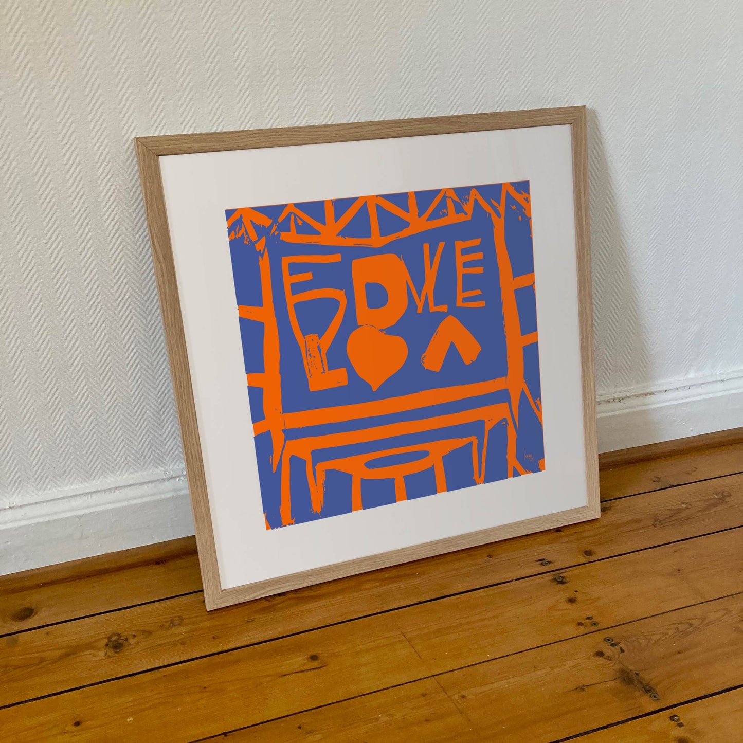 Œuvre numérique "Courrier" disponible en tirages d'art contemporain, plusieurs formats et finitions haut de gamme sur limonadebleue.com