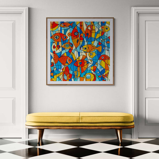 Transformez une pièce en choisissant un tableau grand format