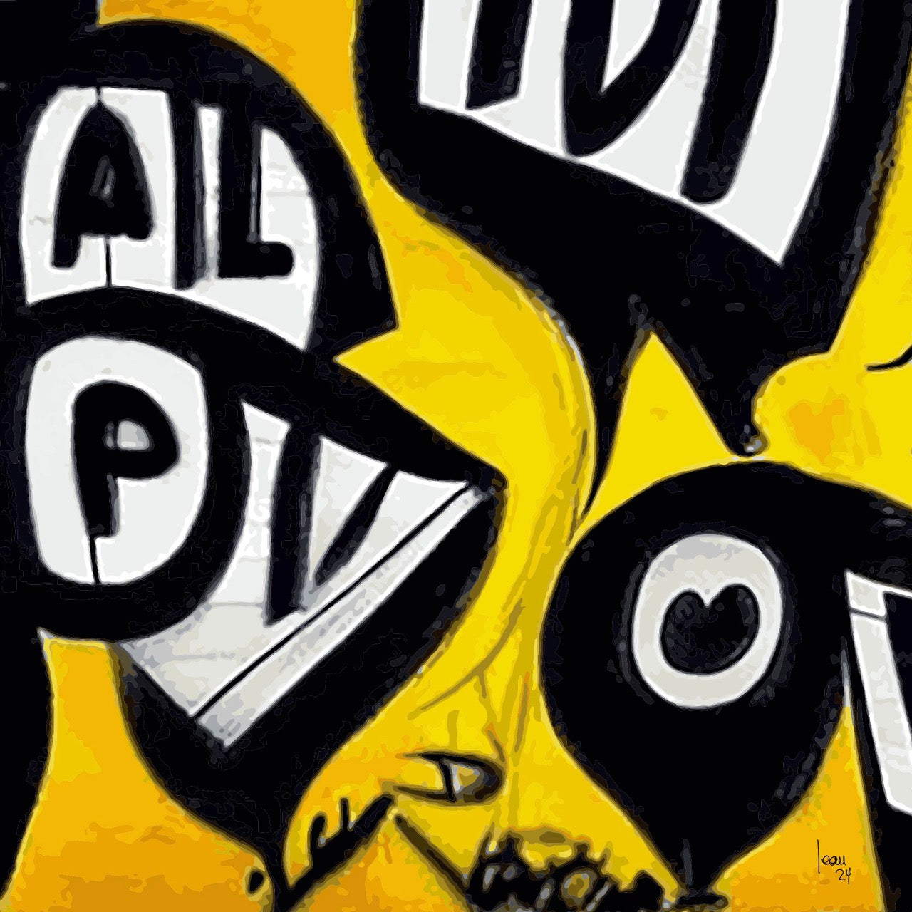 Tirage Fine Art "Graffiti" par l'artiste Jean-François Gemmrich - Galerie Limonade Bleue