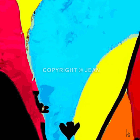 "La Jeune Pousse" tirage d'art contemporain, art abstrait, vente en ligne.