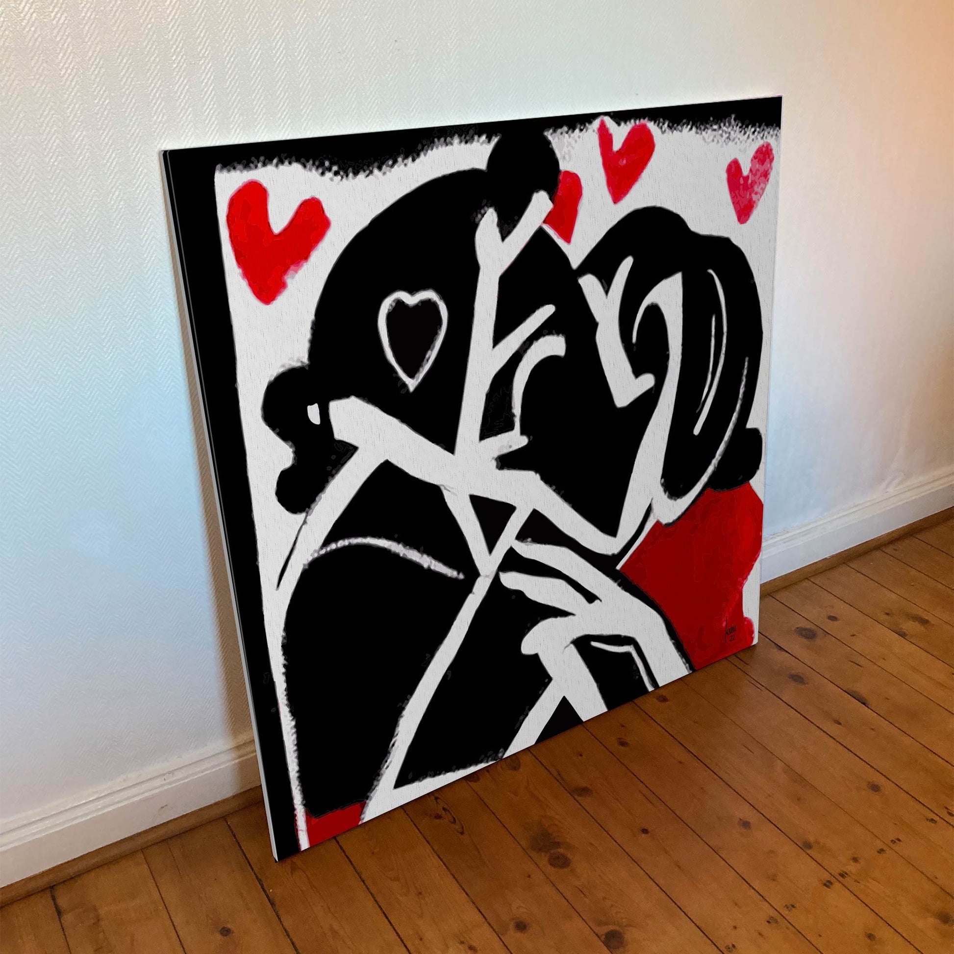 "Unité" tirage d'art contemporain sur toile et châssis bois 100x100cm