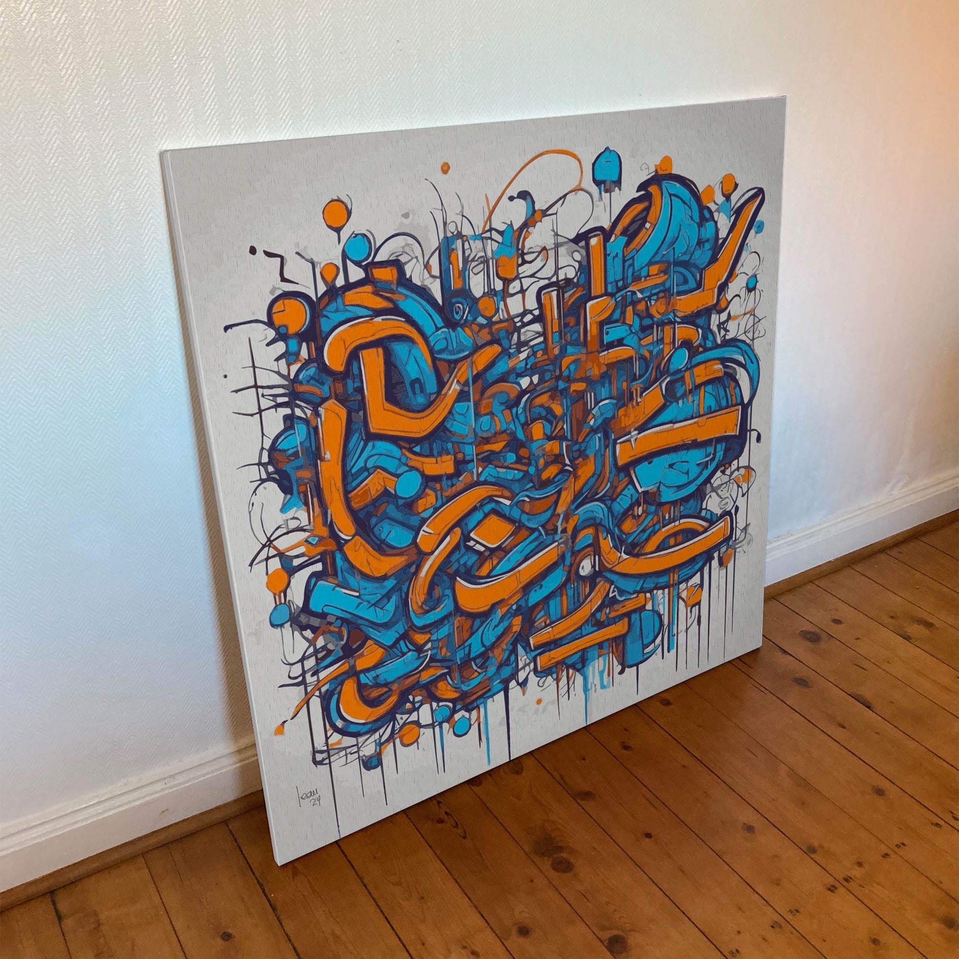 "Lévitation" tirage d'art contemporain sur toile et châssis bois 100x100cm