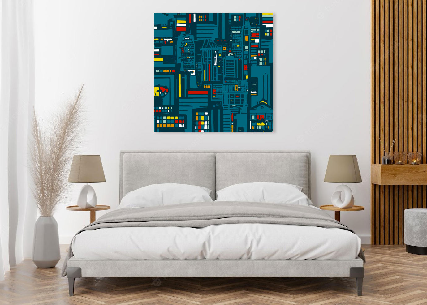 "City Lights".Art abstrait contemporain, achat en ligne