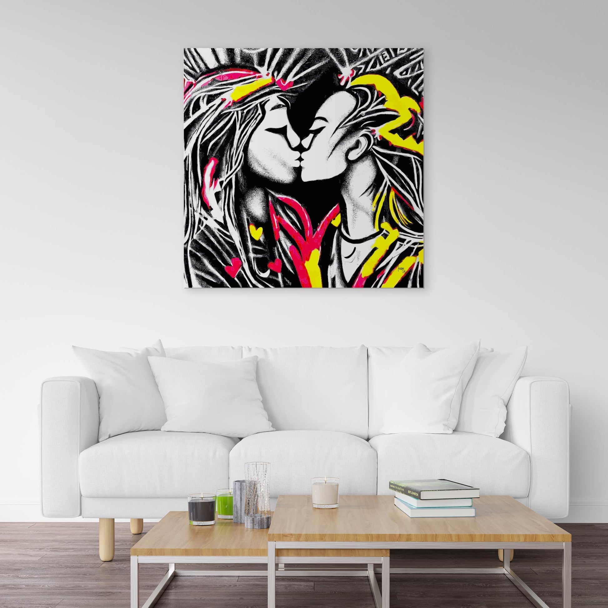 "Artémis et Callisto". Art contemporain abstrait, mythologie, achat en ligne